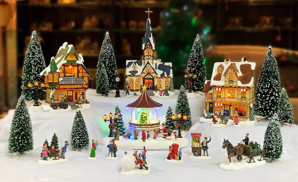 christmas village sets