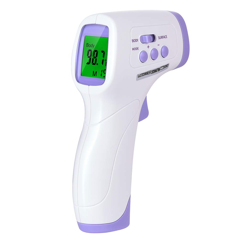 Digital Infrared Forehead Thermometer for Adults and Kids Baby Babies Touchless Basal Thermometer No Touch Fever Instant Read Thermometers for Humans, Home, Offices, School, Shopping Mall