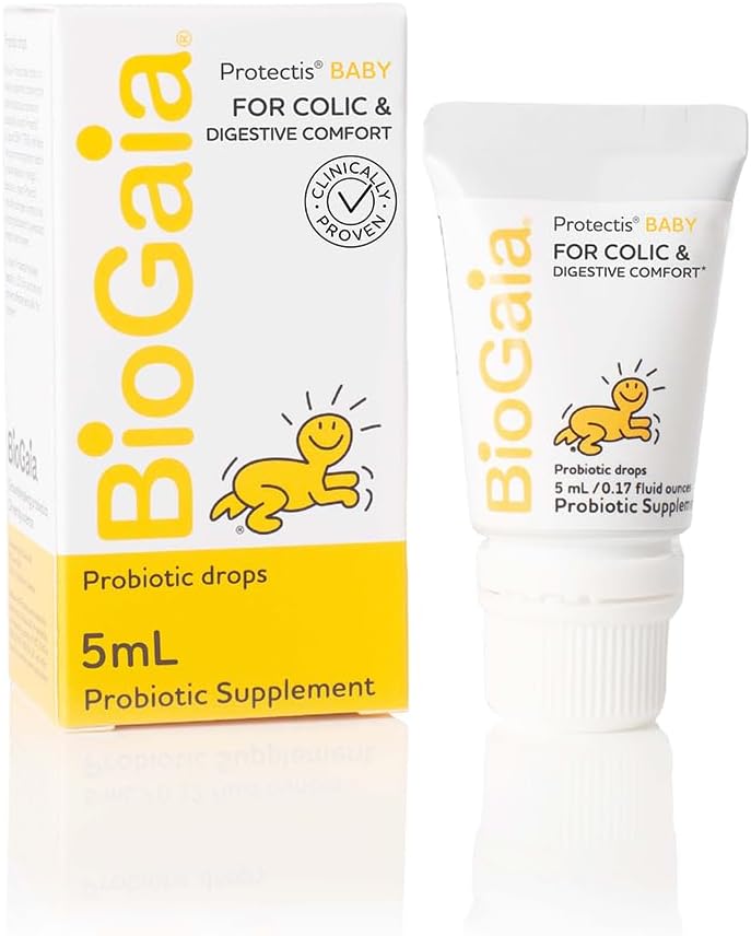 BioGaia Protectis Probiotics Drops for Baby, Infants, Newborn and Kids Colic, Spit-Up, Constipation and Digestive Comfort, 5 ML, 0.17 oz, 1 Pack
