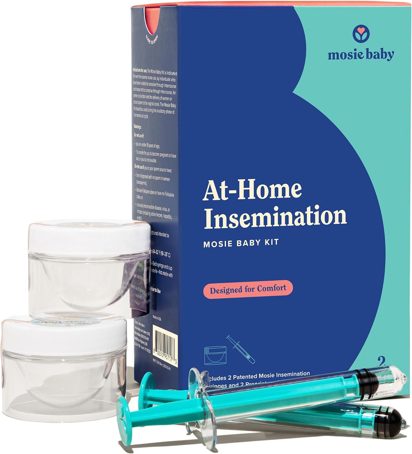 Insemination Kit, First FDA Cleared Kit for at Home Use with Patented Syringes, 2 Attempts for Women and Families, FSA/HSA Eligible