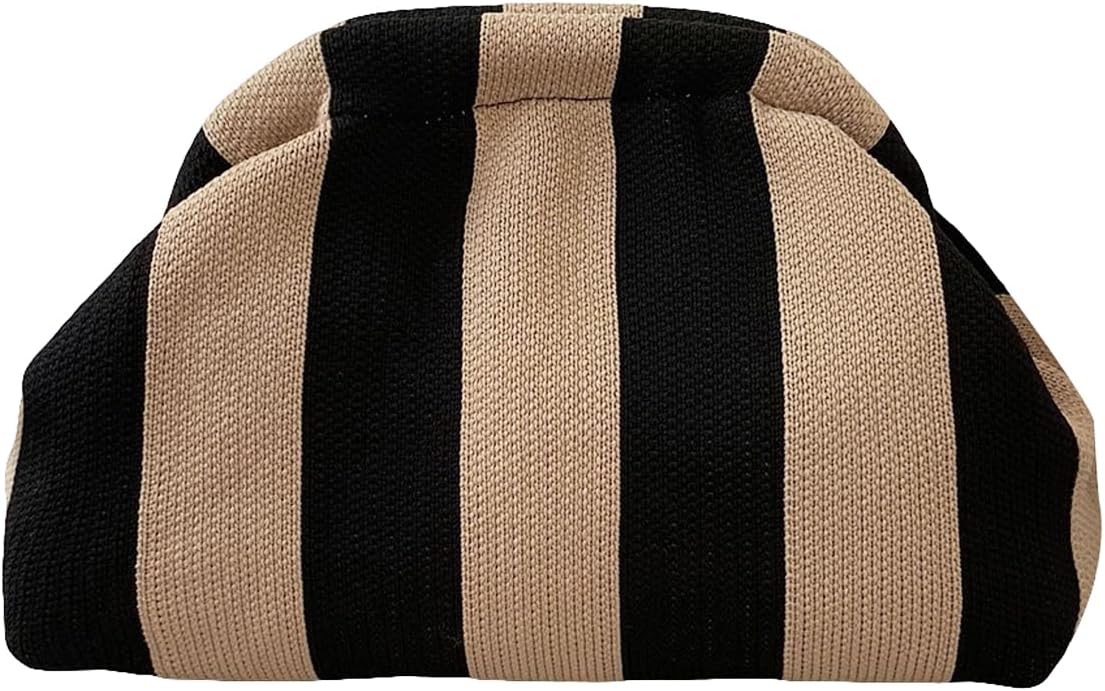 Verdusa Women’s Colorblock Clutch Handbags Casual Crochet Bag Small Purse