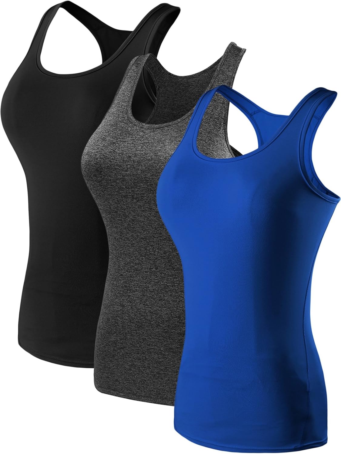 NELEUS Women’s 3 Pack Compression Base Layer Dry Fit Tank Top