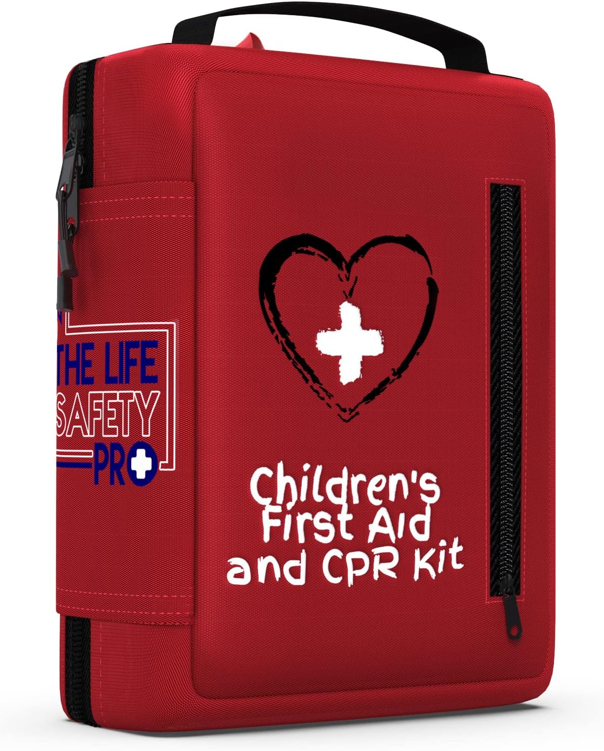 Portable First Aid and CPR Kit for Children – Ideal for Home, Car, School, Camping, and Travel. Latex-Free Bandages – Custom First Aid Guide by The Life Safety Pro