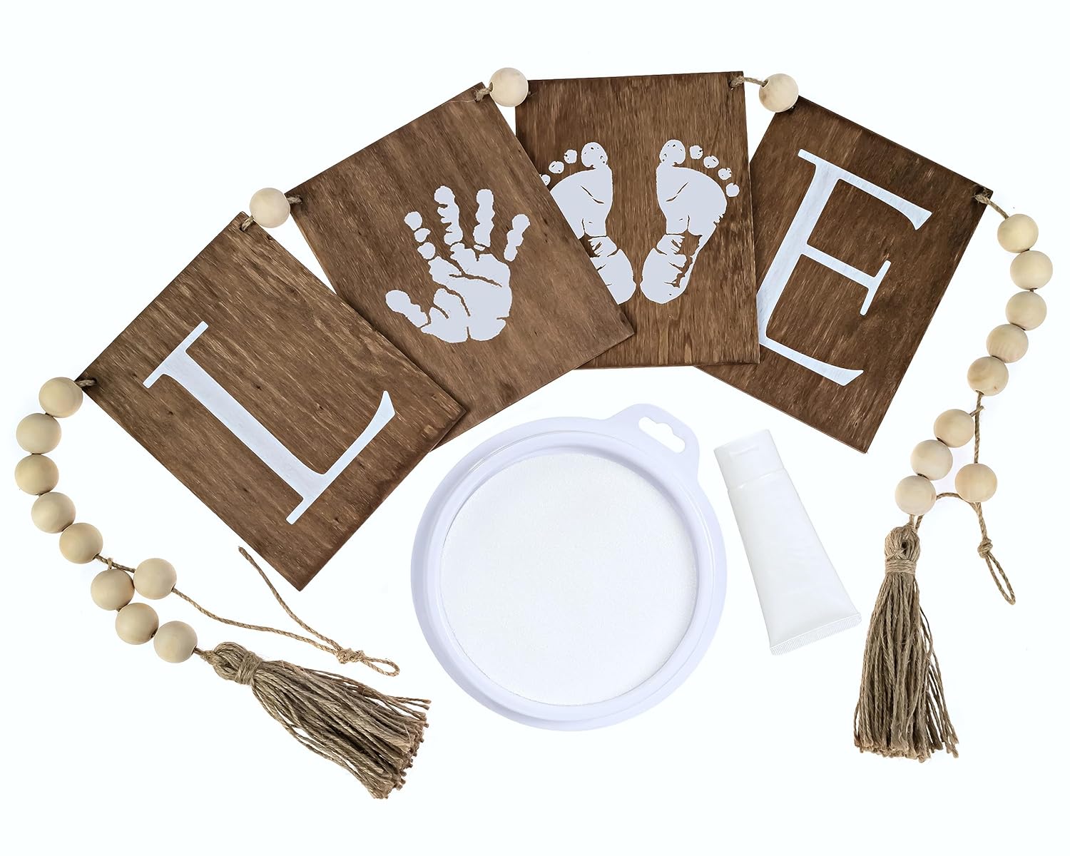 Baby Hand and Footprint kit – Baby Handprint Footprint Keepsake kit for Personalized Baby Gifts – Gender Neutral Baby Footprint kit for Baby Shower Gifts or Baby Keepsake – Baby Handprint kit