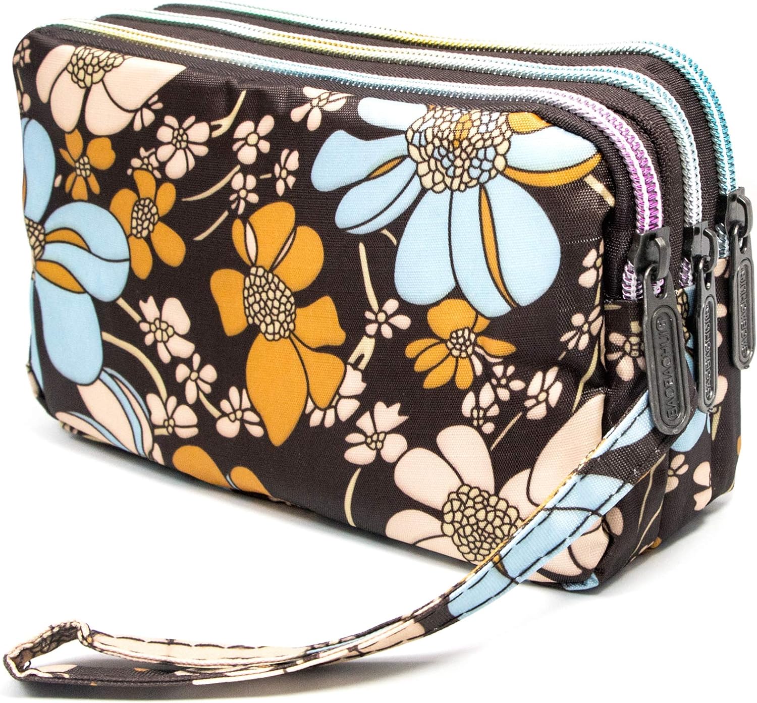 BIAOTIE Large Capacity Wristlet Wallet – Women Printed Nylon Waterproof Handbag Clutch Purse