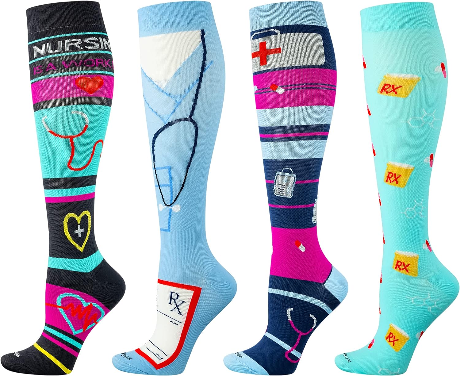 LEVSOX Compression Socks Women and Men, 20-30mmHg, Best for Nurses, Travel, Pregnancy