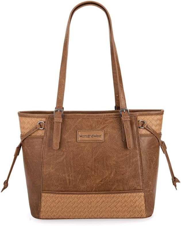 Wrangler Tote Bags Vegan Leather Shoulder Hobo Carry Purses and Handbags for Women Top Handle Ladies, MWC-G219KH