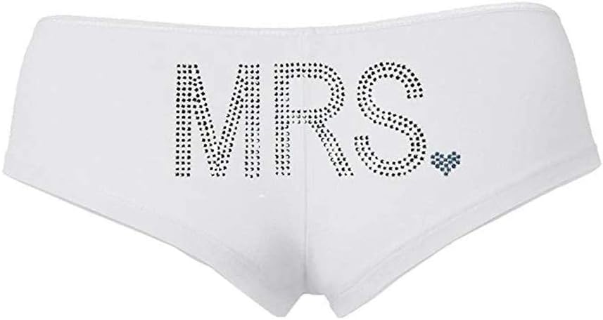 Classy Bride “Mrs.” Rhinestone Boyshort Underwear – Gifts for a Bride-to-be