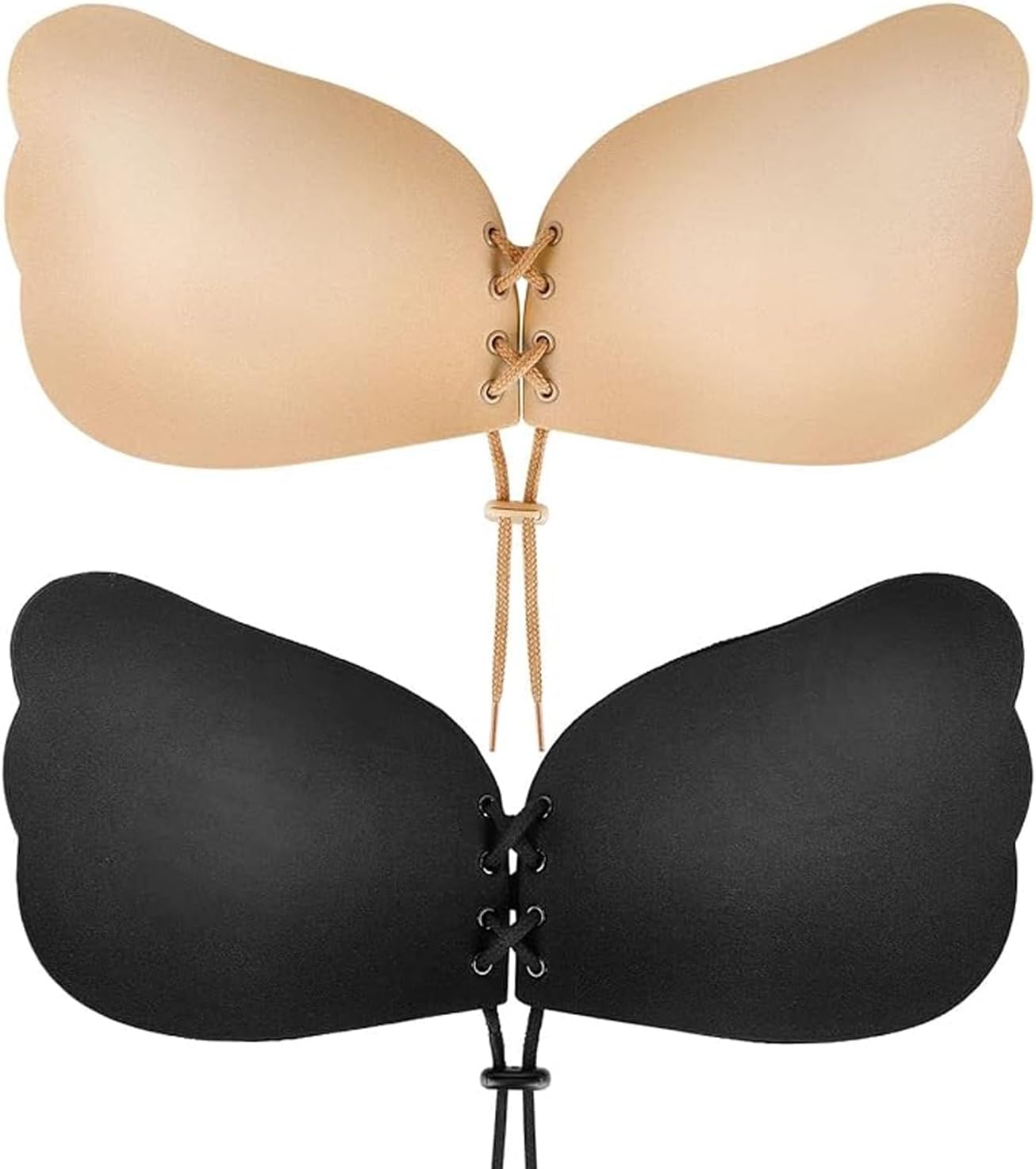 KERNFY Adhesive Bra丨Sticky Bra丨Strapless Invisible Push Up Self Adhesive Bra for Backless Dress