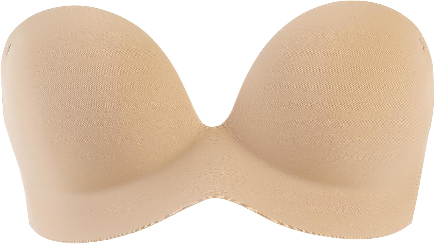 JUST BEHAVIOR Women’s Adhesive Bra Strapless Self Sticky Invisible Push Up Reusable Bras for Backless Dress