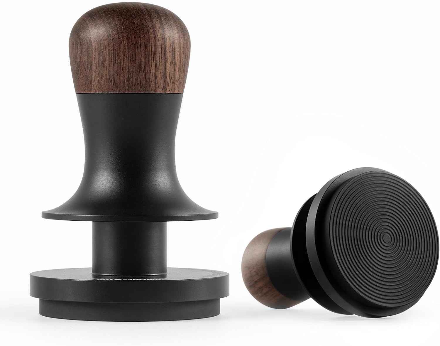 MHW-3BOMBER 58mm Espresso Coffee Tamper with Three Spring Loaded Calibrated Tamper 30lbs Espresso Hand Tamper with Sound Feedback Titanium Coating Black T6176T