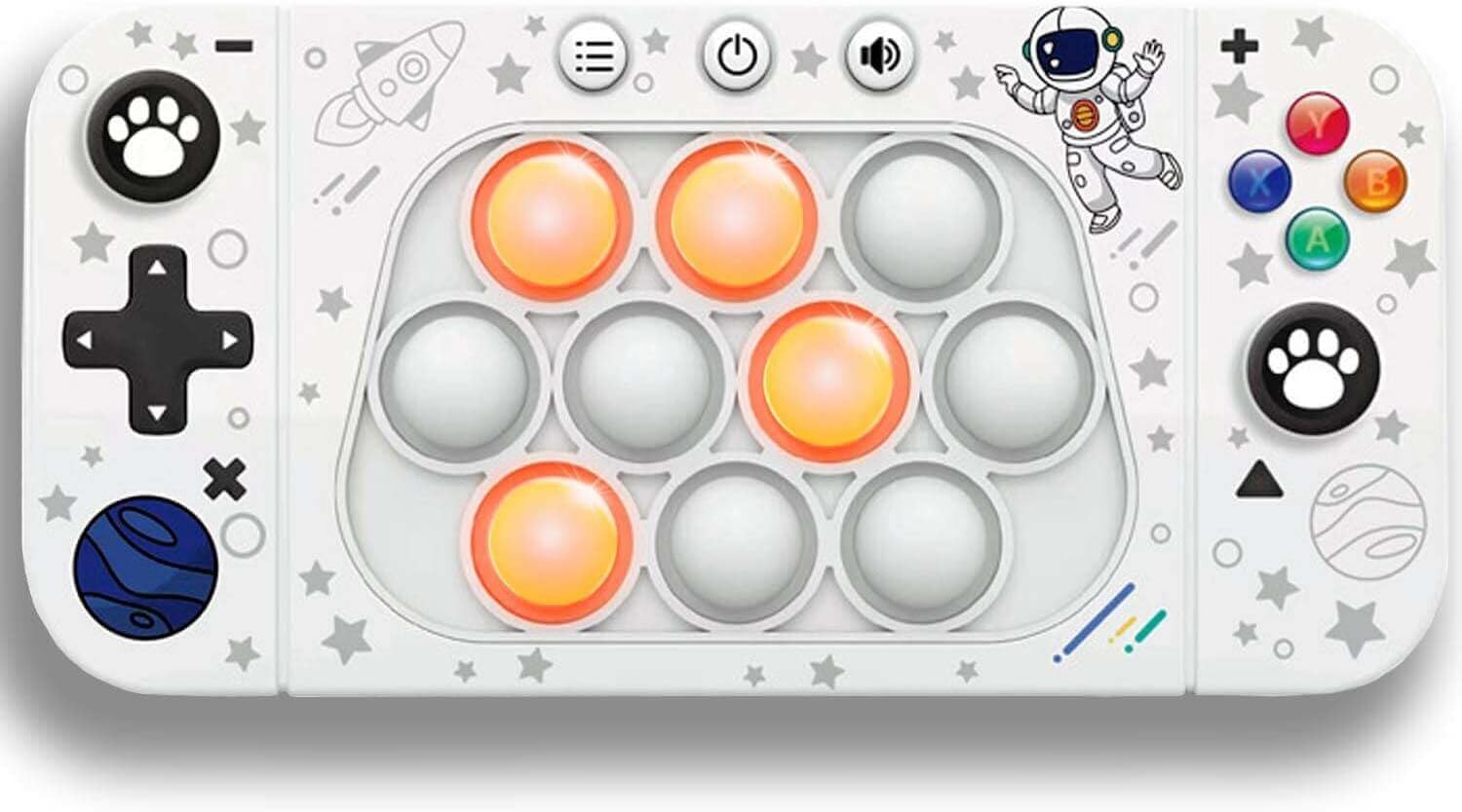 Fast Push Handheld Game, Pop Light Up Game Toys Upgraded Version 2, Lightly Push to Turn Off The Lit Bubbles.Fidget Sensory Toys for 6 7 8 9 Year Old Kids Boys & Girls & Teens Birthday Gifts