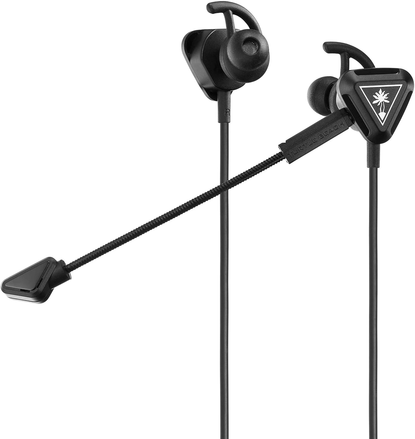 Turtle Beach Battle Buds In-Ear Gaming Headset for Mobile & PC with 3.5mm, Xbox Series X/ S, Xbox One, PS5, PS4, PlayStation, Switch – Lightweight, In-Line Controls – Black/Silver