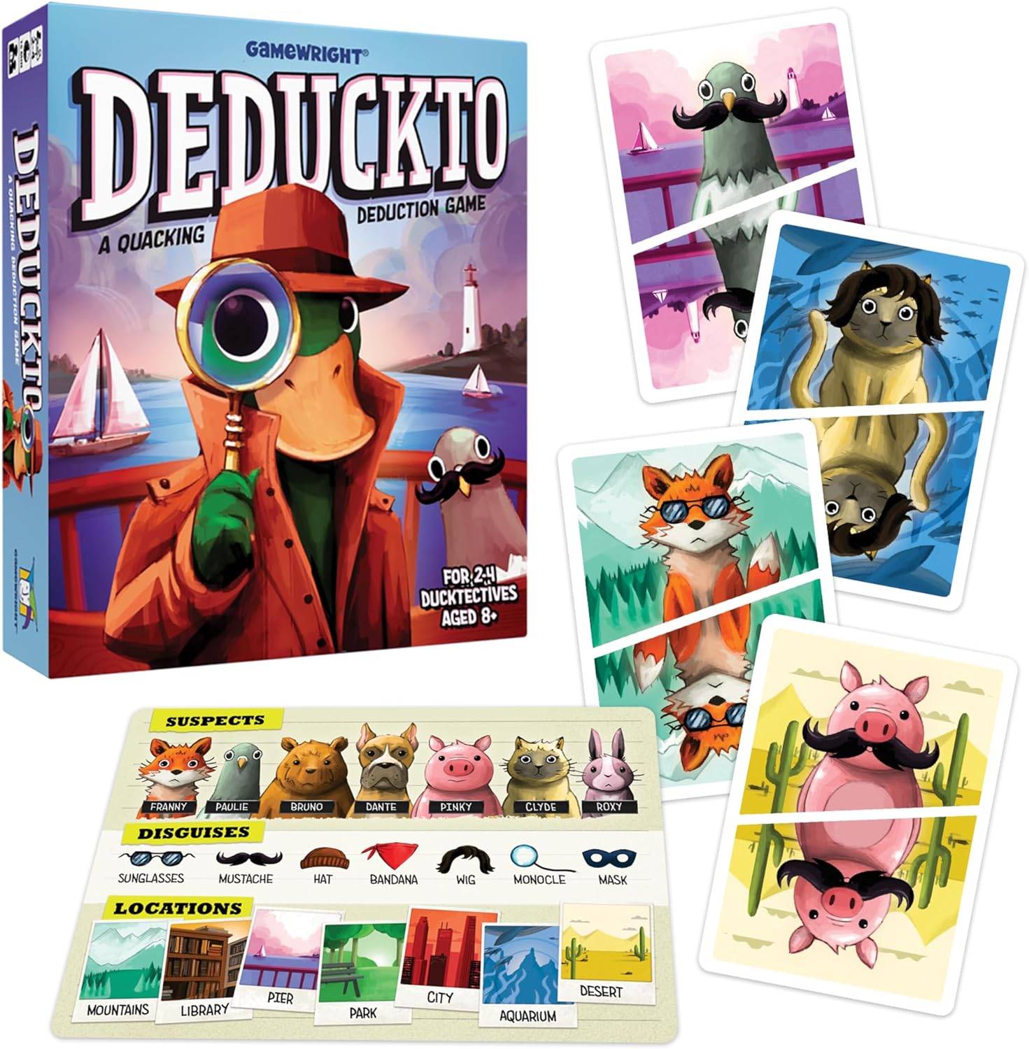Gamewright – Deduckto – A Quacking Deduction Game – Card Game for Kids Ages 8 and Up – Great for Family Game Night!