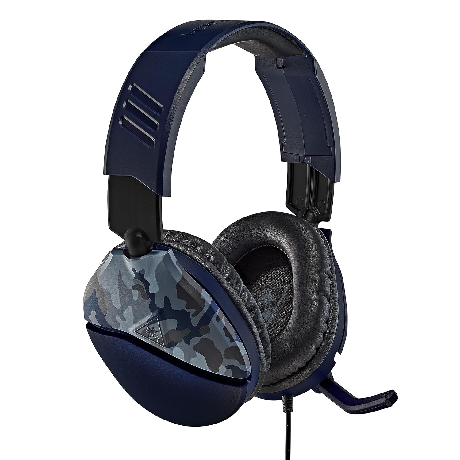 Turtle Beach Recon 70 Multiplatform Gaming Headset for Xbox Series X|S, PS5, Nintendo Switch, PC, Mobile w/ 3.5mm Wired Connection – Flip-to-Mute Mic, 40mm Speakers, Lightweight Design – Blue Camo